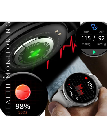 Smartwatch rubicon rncf10 black smarub237