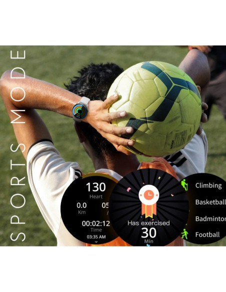 Smartwatch rubicon rncf10 black smarub237