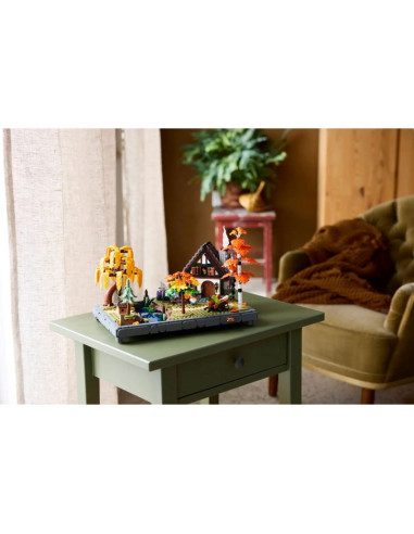 Lego icons 11372 jesienny ogród z chatką