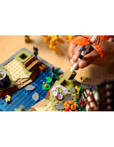 Lego icons 11372 jesienny ogród z chatką