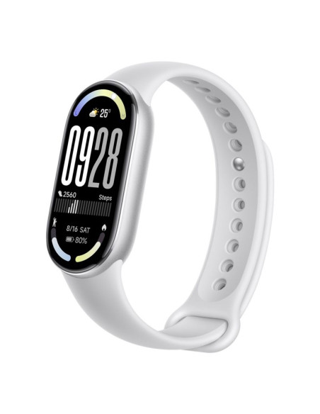 Opaska smartband xiaomi smart band 10 silver amoled 4,37 cm (1.72") srebrna