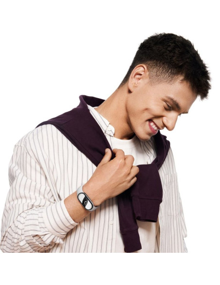 Opaska smartband xiaomi smart band 10 silver amoled 4,37 cm (1.72") srebrna