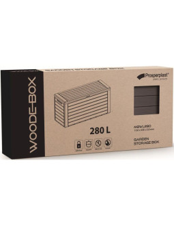 Skrzynia ogrodowa 280l brąz woodebox 2