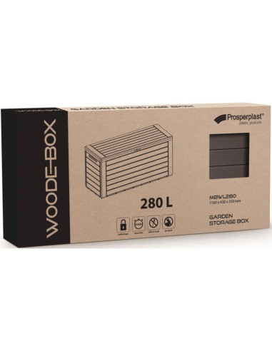 Skrzynia ogrodowa 280l antracyt woodebox