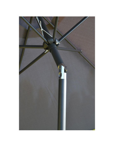 Parasol ogrodowy 300cm składany szary