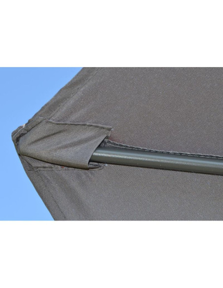 Parasol ogrodowy 300cm składany szary