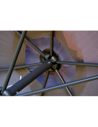 Parasol ogrodowy 300cm składany szary