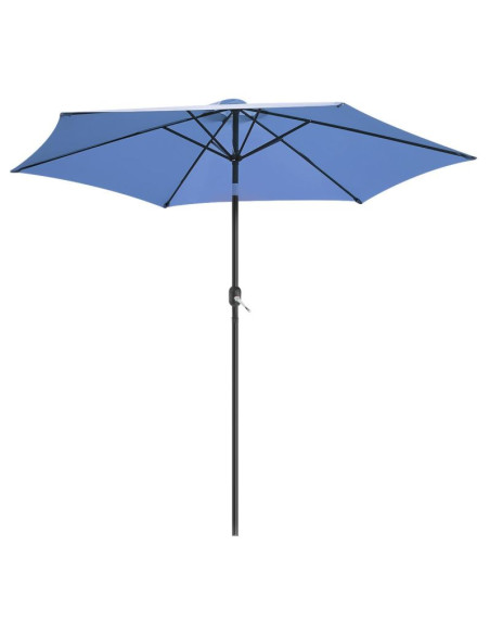 Parasol ogrodowy 300cm składany granatowy