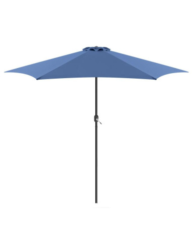 Parasol ogrodowy 300cm składany granatowy