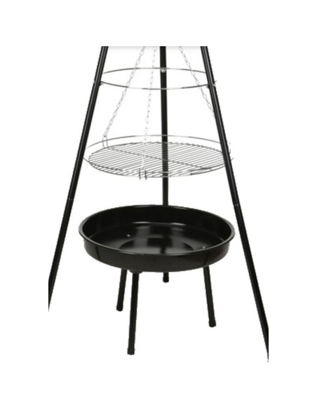 Grill ogrodowy wiszący na trójnogu 52cm