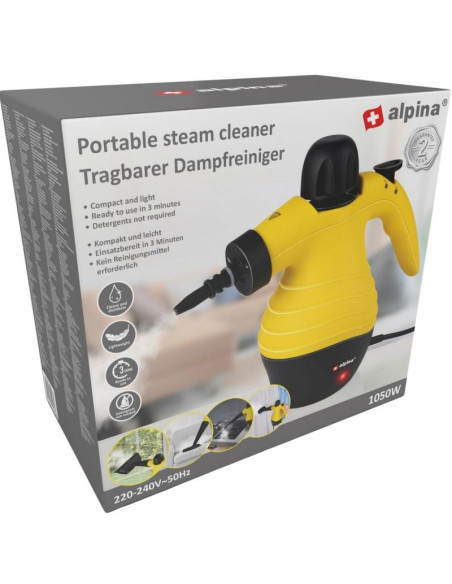 Ręczny odkurzacz myjka parowa alpina 900-1050w