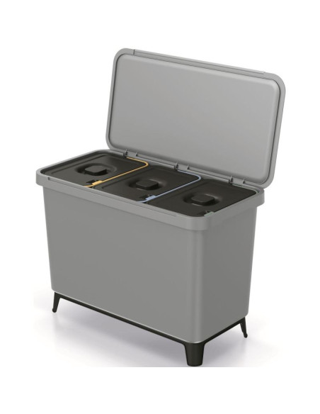 Śmietnik kosze na śmieci systema sortibox 3w1 smooth gray