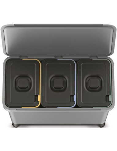 Śmietnik kosze na śmieci systema sortibox 3w1 smooth gray