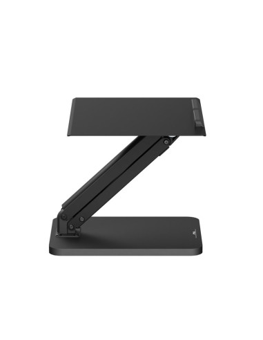 Maclean podstawka biurkowa na monitor lub laptop, sprężyna gazowa, do pracy stojąco siedzącej, czarna mc-493