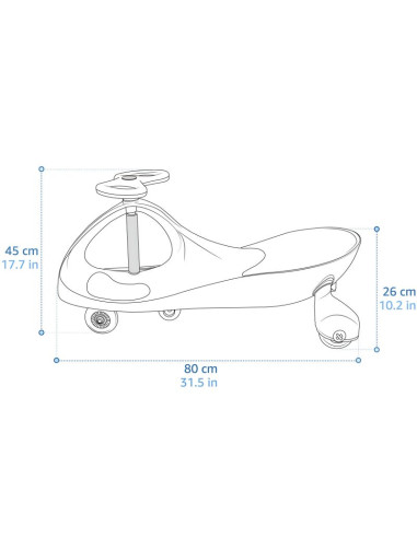 Jeździk grawitacyjny meteor swingo różowy