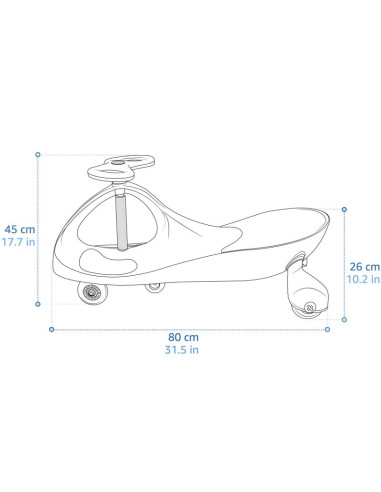 Jeździk grawitacyjny meteor swingo różowy