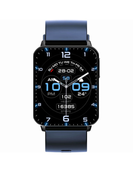 Smartwatch gravity granatowo czarny 2 paski gt17-9