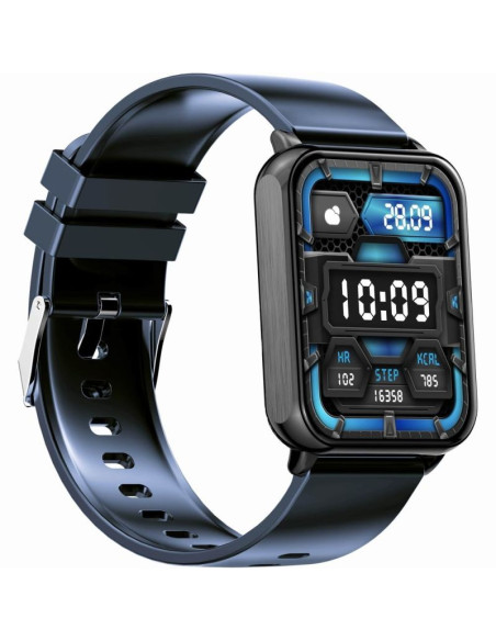 Smartwatch gravity granatowo czarny 2 paski gt17-9