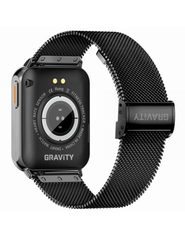 Smartwatch gravity granatowo czarny 2 paski gt17-9