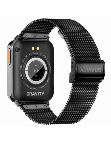 Smartwatch gravity granatowo czarny 2 paski gt17-9