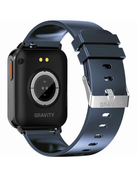 Smartwatch gravity granatowo czarny 2 paski gt17-9