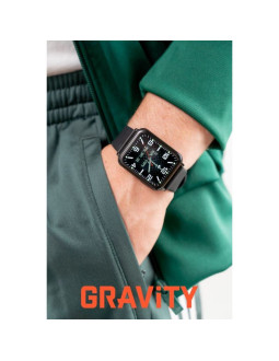 Smartwatch gravity czarny 2 paski gt17-7 2