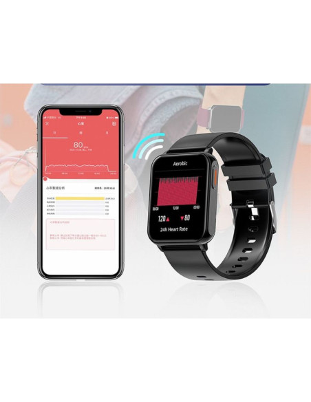 Smartwatch gravity czarny 2 paski gt17-7