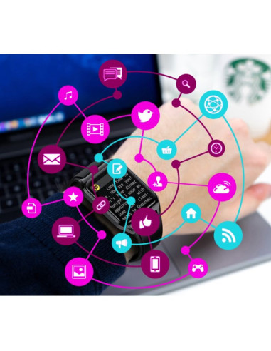 Smartwatch rubicon rnce89 black smarub162