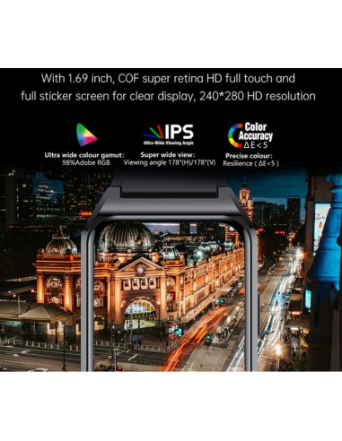 Smartwatch rubicon rnce89 black smarub162