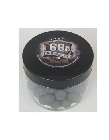 Kule gumowo-metalowe guard power kal.68 100szt