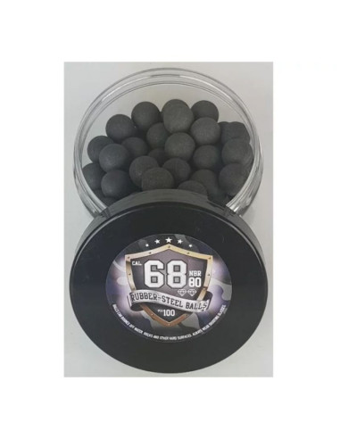 Kule gumowo-metalowe guard power kal.68 100szt