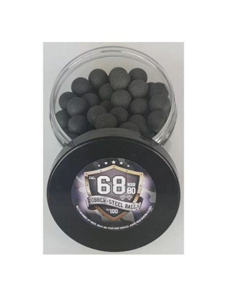 Kule gumowo-metalowe guard power kal.68 100szt