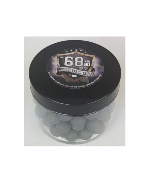 Kule gumowo-metalowe guard power kal.68 100szt