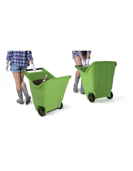 Taczka ogrodowa load go iii 95l czarna