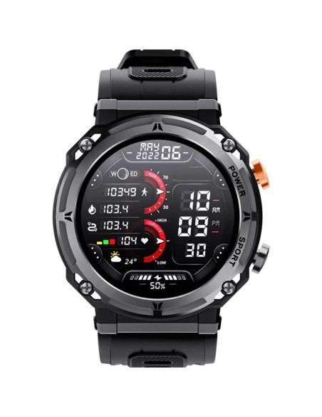 Smartwatch veltori vt130-1 czarny pasek silikonowy
