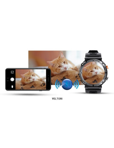 Smartwatch veltori vt130-1 czarny pasek silikonowy