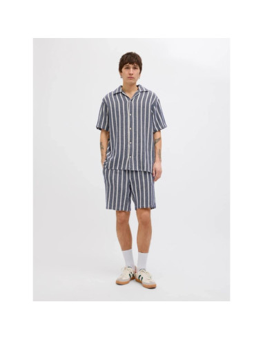 Jack&jones krótkie joggery jpstjaiden coba stripe jog shorts reg sn 12274413 ocean cavern