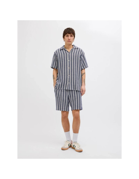 Jack&jones krótkie joggery jpstjaiden coba stripe jog shorts reg sn 12274413 ocean cavern