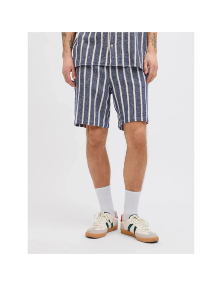Jack&jones krótkie joggery jpstjaiden coba stripe jog shorts reg sn 12274413 ocean cavern