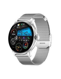 Smartwatch damski rubicon rncf35 silver bransoleta + pasek 2
