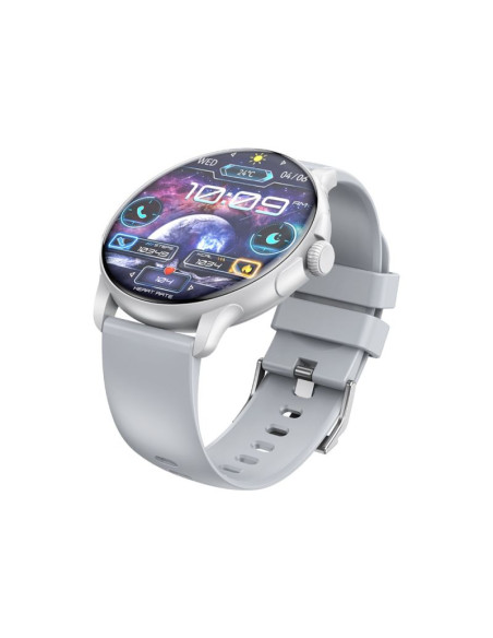 Smartwatch damski rubicon rncf35 silver bransoleta + pasek