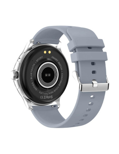 Smartwatch damski rubicon rncf35 silver bransoleta + pasek