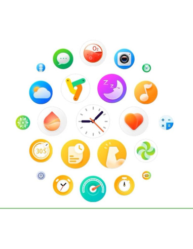 Smartwatch damski rubicon rncf35 silver bransoleta + pasek