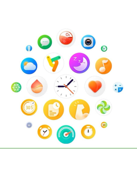 Smartwatch damski rubicon rncf35 silver bransoleta + pasek