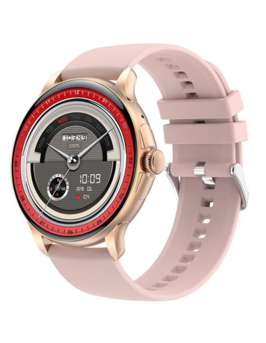 Smartwatch damski rubicon rncf35 rose gold bransoleta + pasek pink