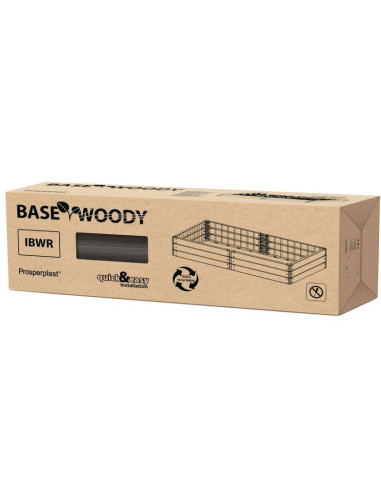 Grządka rabat ogrodowa obrzeże base wood 149x75cm rustykalna cegła