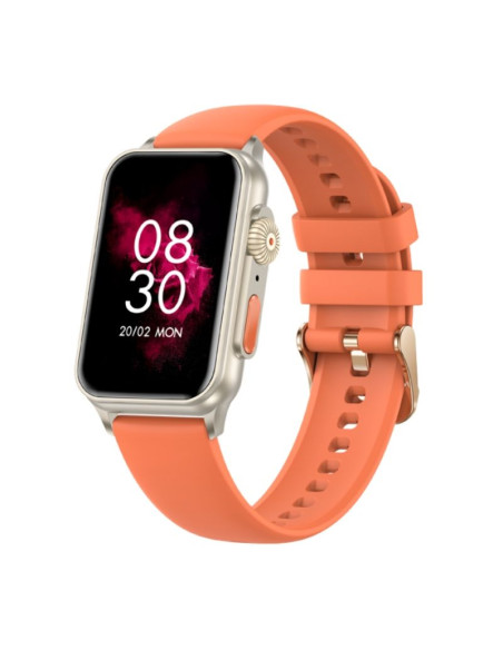 Smartwatch damski rubicon rncf06 tytan/orange smarub221