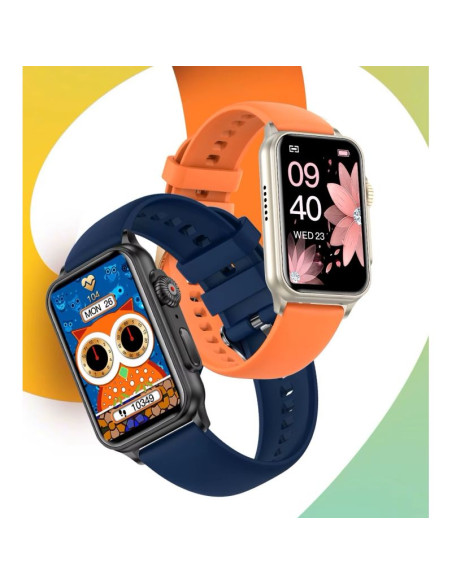 Smartwatch damski rubicon rncf06 tytan/orange smarub221