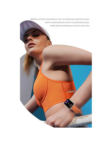 Smartwatch damski rubicon rncf06 tytan/orange smarub221