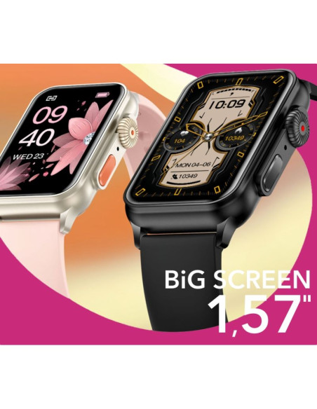 Smartwatch damski rubicon rncf06 black smarub222